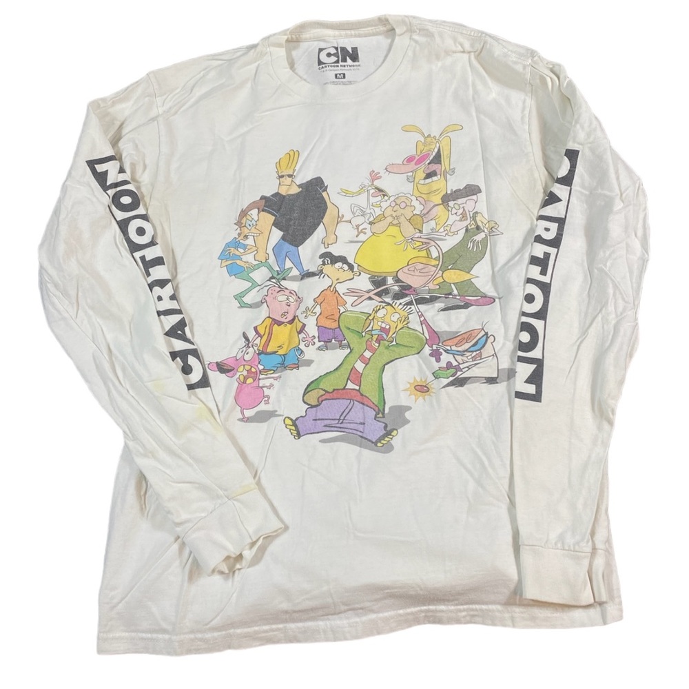 2018 Cartoon Network Long Sleeve T-Shirt Medium Johnny Bravo Courage Ed edd eddy